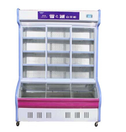 上饶雪派个体饭店 点菜展示冷柜与冰柜的实用之道